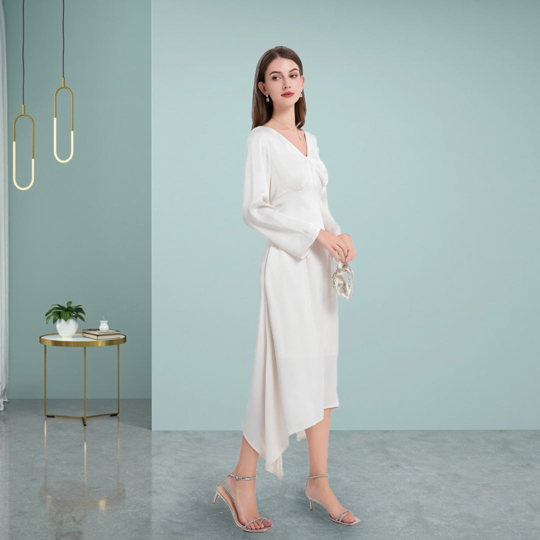 DINADD® With irregular avant-garde silhouette Graceful leisure dress