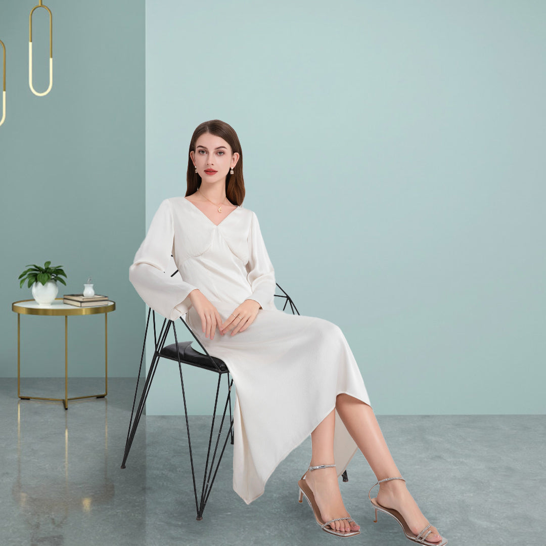 DINADD® With irregular avant-garde silhouette Graceful leisure dress