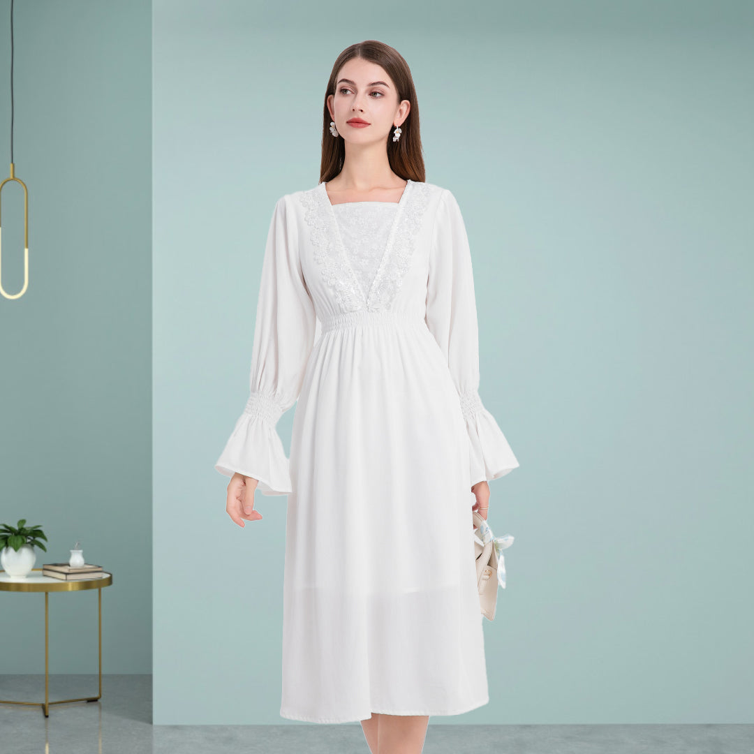 DINADD®️ Stilvolle elegante Tencel-Kleid