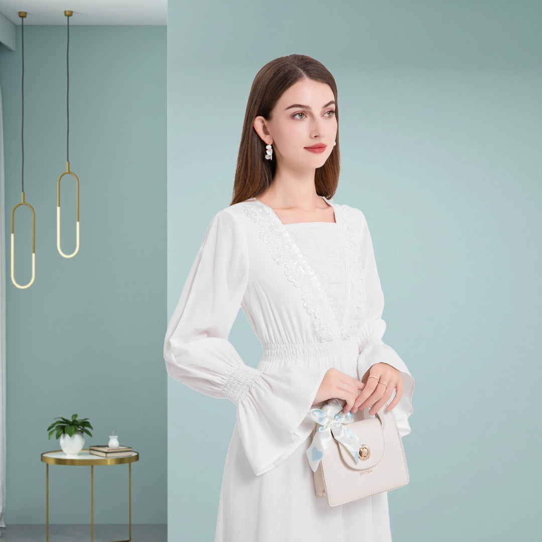 DINADD®️ Stilvolle elegante Tencel-Kleid