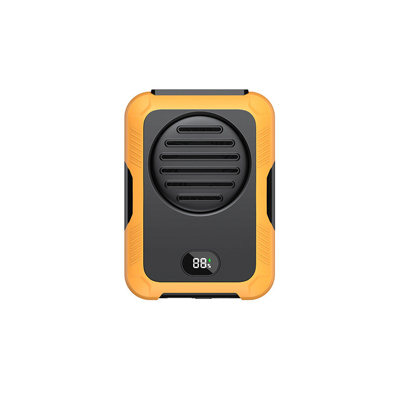 Turbo Waist Fan for Outdoor Work – 100-Speed Hands-Free Clip Fan, 8000mAh Rechargeable Battery, Wearable Cooling Device for Hiking, Camping, Construction