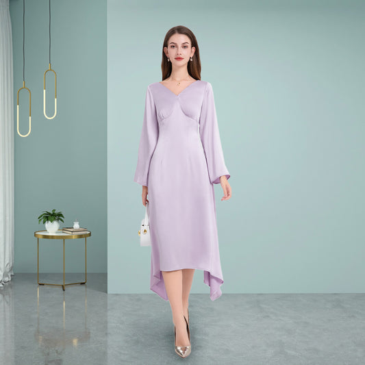DINADD® Mit unregelmäßiger Avantgarde-Silhouette Anmutiges Freizeitkleid