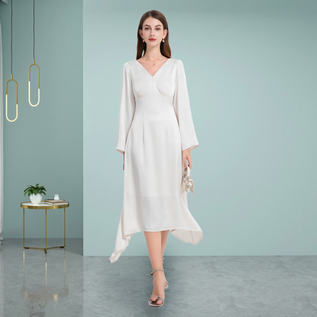 DINADD® With irregular avant-garde silhouette Graceful leisure dress 