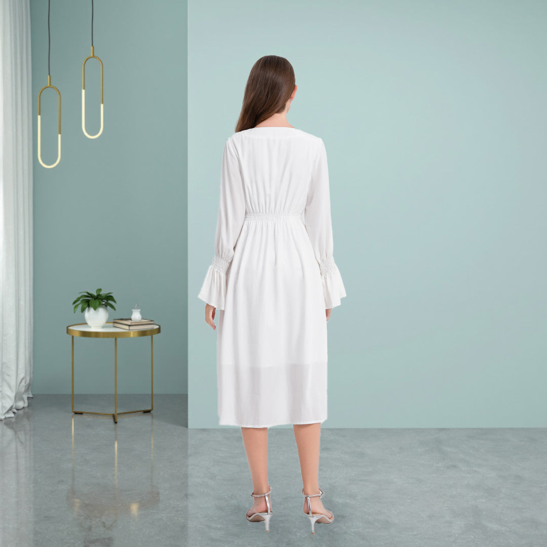 DINADD®️ Stilvolle elegante Tencel-Kleid